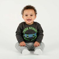 Polerón Chess Baby Grafito, Gris Mel, Ocre