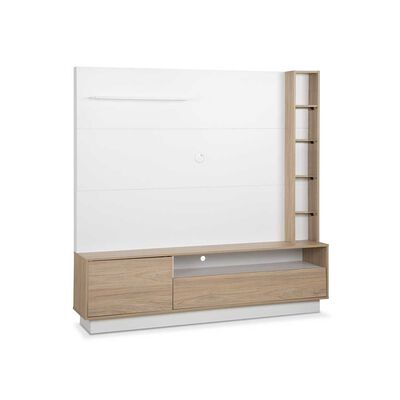 Centro de Entretención CIC Goya Hasta 65" Blanco Olmo Alpino