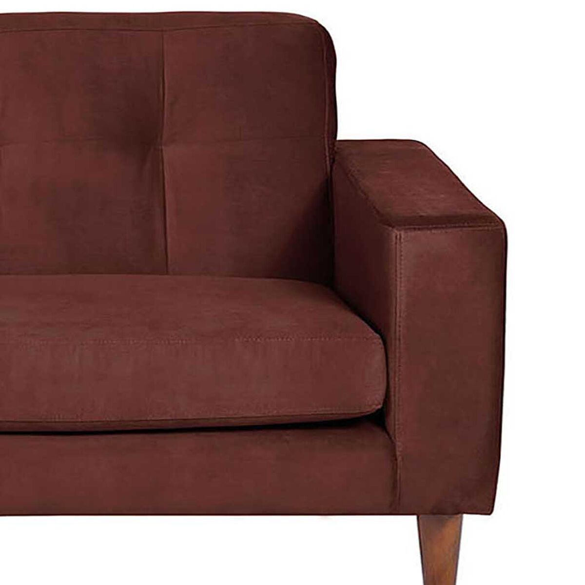 Sof&aacute; Seccional Izquierdo Latam Home Salermo Tela Velvet 3 Cuerpos Chocolate
