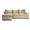 Sofá Seccional Izquierdo Innovamuebles Mini Senna Felpa 3 Cuerpos Beige