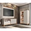 Panel TV 65" + Rack TV 55" + Vitrina Decocasa Mondrian Off White