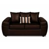Juego de Living Elegant Detail New Houston 2-1-1 Cuerpos Caf&eacute;