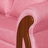 Juego de Living Ruzam Mobel Isidora Sofá 3 Cuerpos + Dos Sillones 1 Cuerpo Lino Palo Rosa
