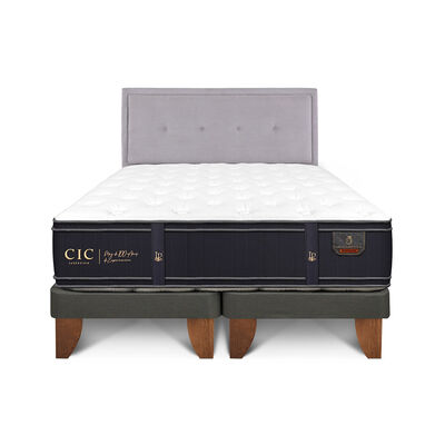 Cama Europea CIC Base Dividida King Grand Premium + Respaldo