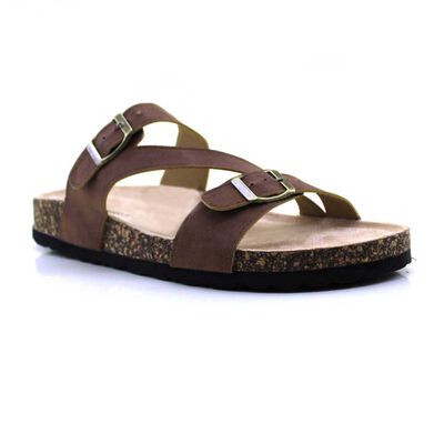Sandalia Mujer Portman Club Camel, Negro