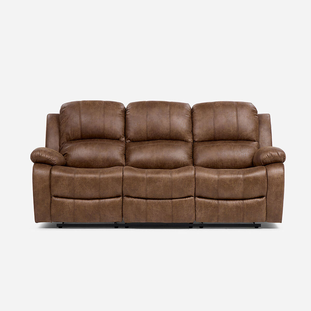 Sofá Reclinable Rosen Umbria 3 Cuerpos Tabaco