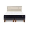 Cama Europea CIC Base Dividida King Premium + Respaldo Dublin Alpino