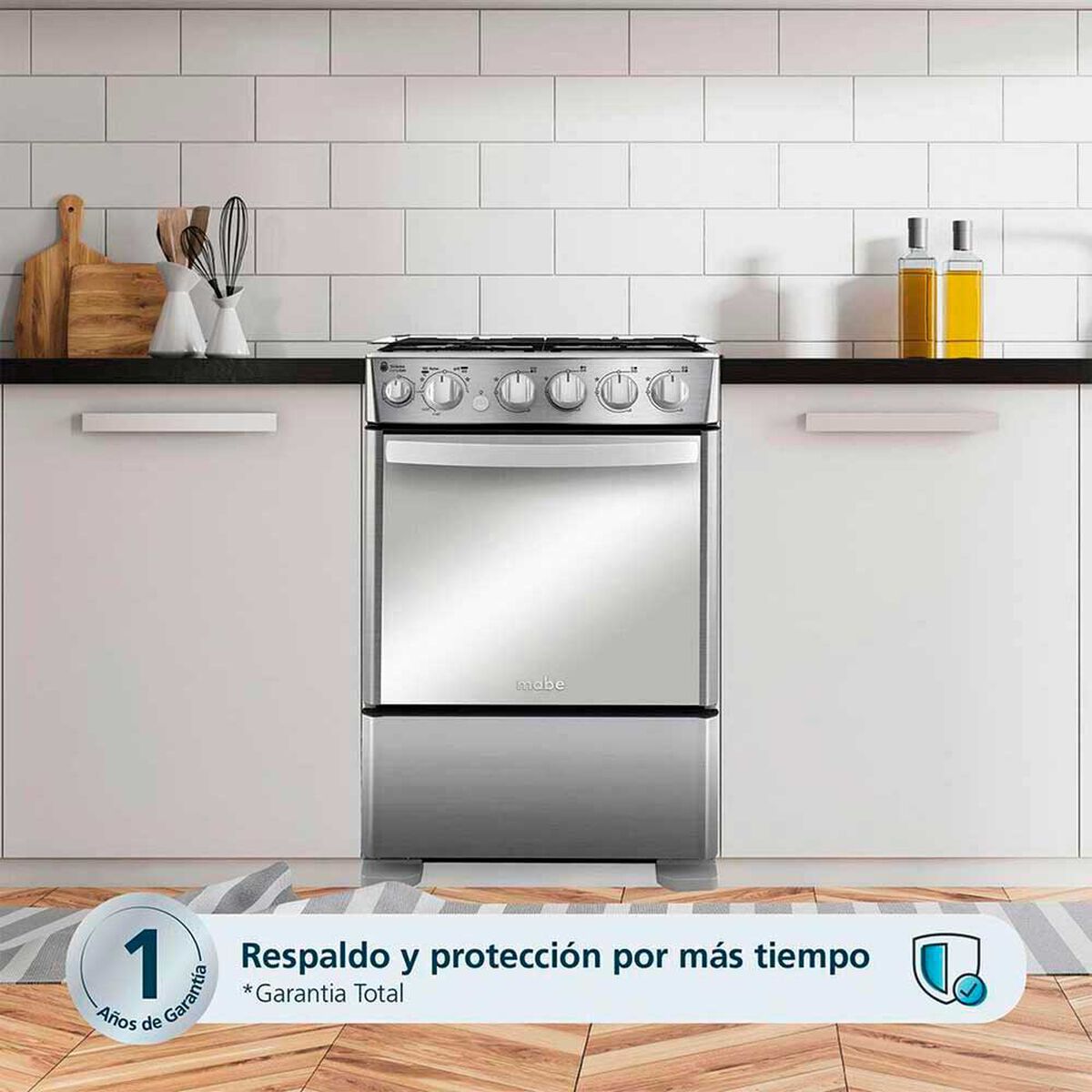 Cocina a Gas Mabe CMC5560FX1 4 Quemadores