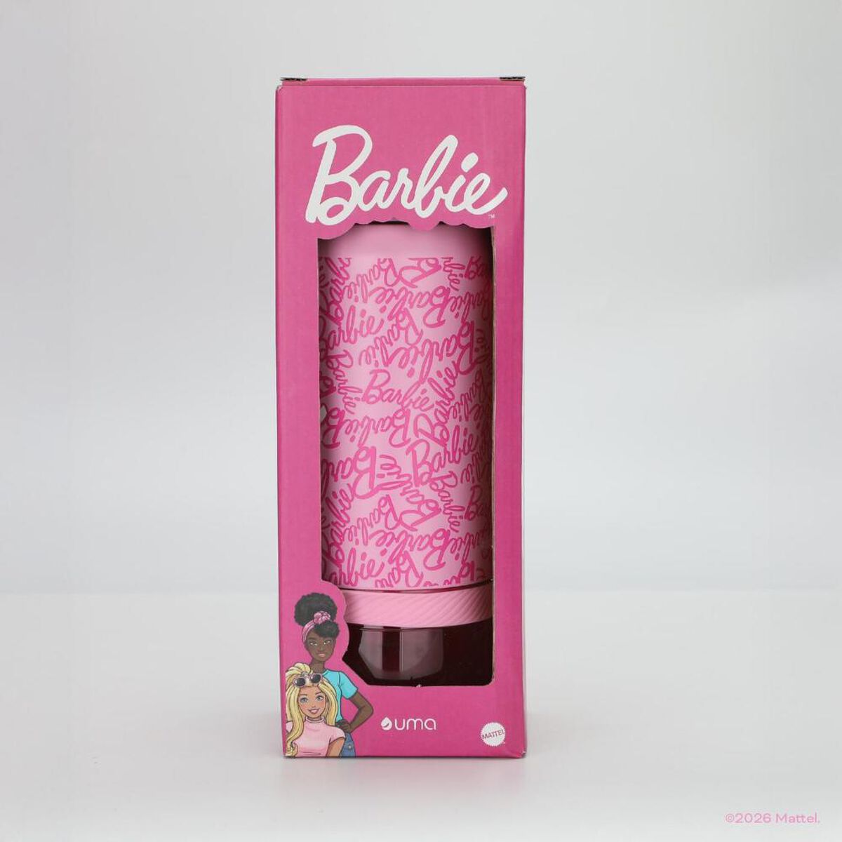 Botella T&eacute;rmica UMA Ni&ntilde;os Barbie Inspire 2 en 1 590ml Acero Inox Rosa
