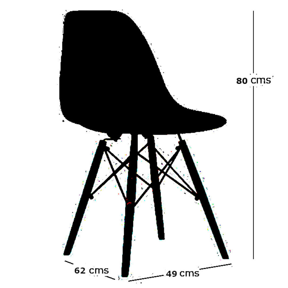 Silla Britbox Eames Gris Claro