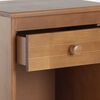 Cama Europea Rosen 1 Plaza Wave + Respaldo Tabor Caramelo + Velador