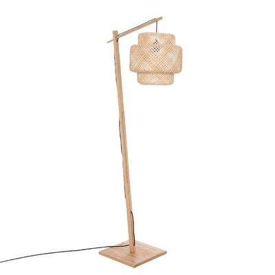 L&aacute;mpara de Pie Arco Liby Atmosphera Bamb&uacute; 173cm  Natural