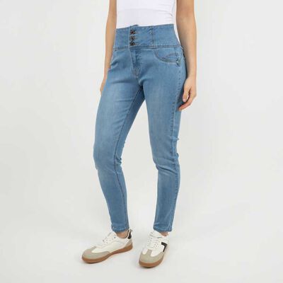 Jeans Push Up Mujer Icono Azul-Claro, Azul-Oscur, Negro