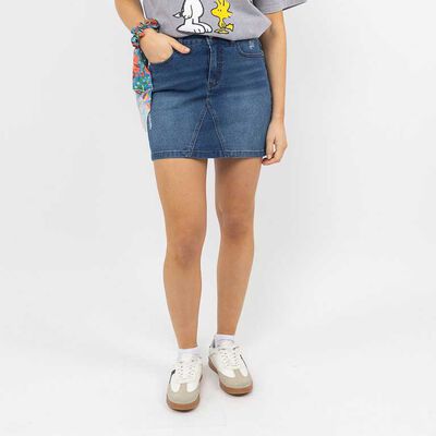 Falda Mini Denim Mujer Icono