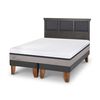 Cama Europea CIC Base Dividida 2 Plazas Balance + Respaldo Torino