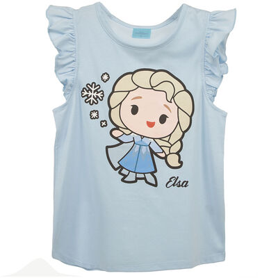 Polera Manga Corta Elsa Niña Licencias
