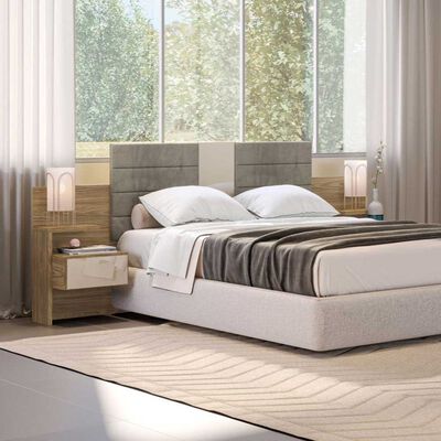 Imagen 2 del producto Respaldo Roca 2 plazas Planalto Nogal