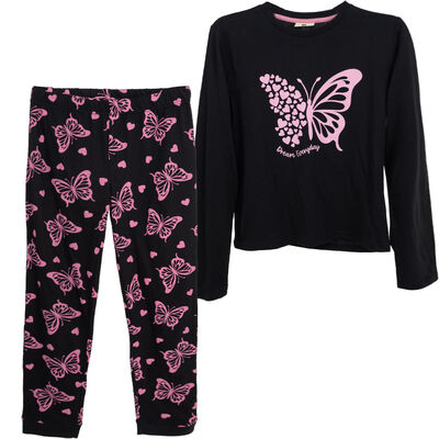 Imagen 1 del producto Conjunto Pijama Polera+Pantalón Niña Chess Negro