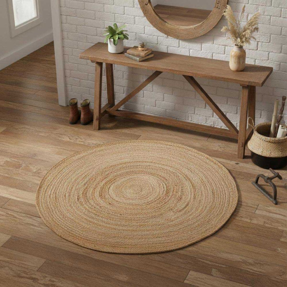 Alfombra Atmosphera Yute Redonda 160cm