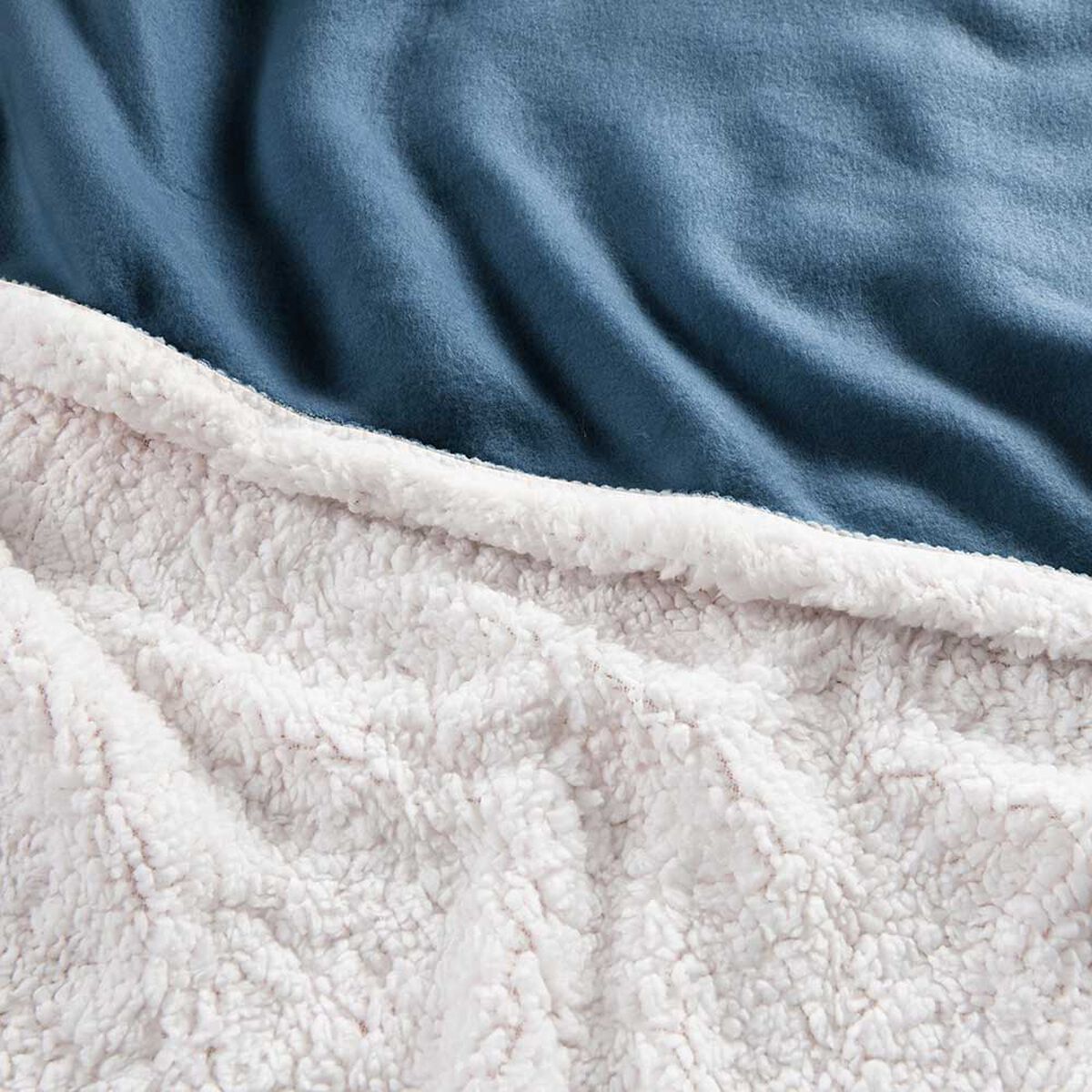 Manta de Poliéster Mashini 127 x 152 Liso Azul