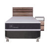 Box Spring CIC 1,5 Plazas Ortopedic + Respaldo + Velador