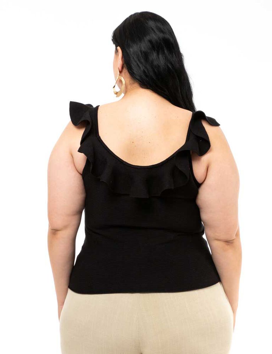 Polera Crochet Sin Mangas Mujer Extralindas
