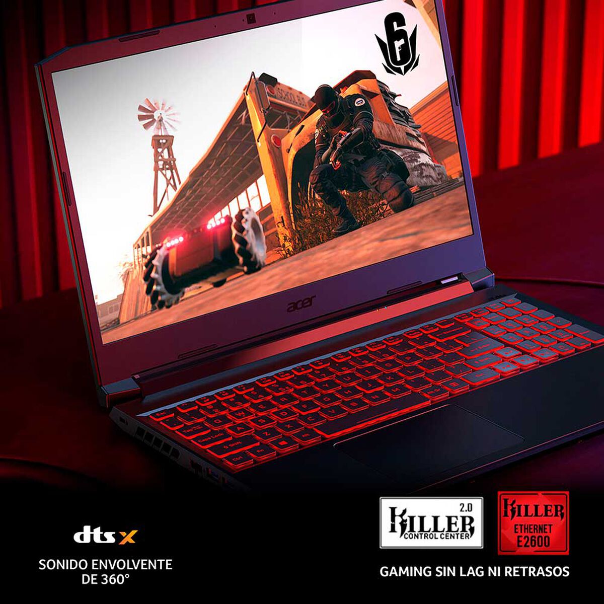 Notebook Gamer Acer AN515-55-56P2 Core i5 10300H 16GB 512GB SSD 15,6" NVIDIA GTX 1650