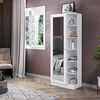 Zapatero Home Mobili Duetto 1 Puerta con Espejo Blanco