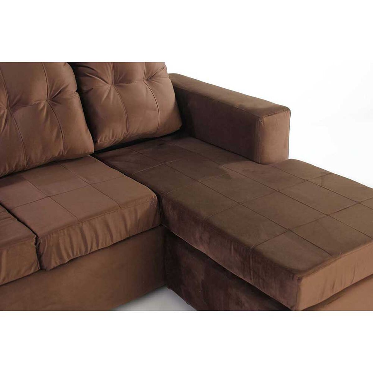 Sofá Modular Kea Rodas 3 Cuerpos Café