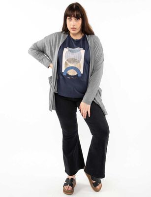 Imagen 2 del producto Cardigán Mujer Extralindas Gris-Melan, Negro, Terracota