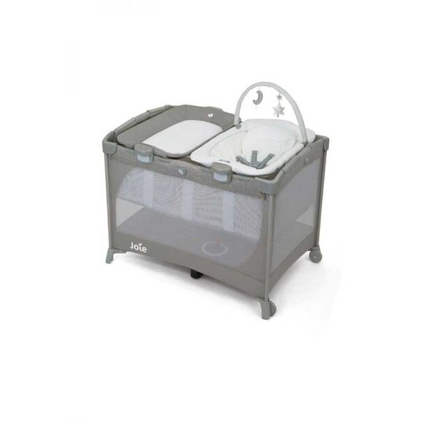 Cuna Corral Con Mudador y Silla Nido Plack & Play Commuter Gris Joie