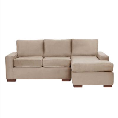 Sofá Seccional Derecho Latam Home Livorno 3 Cuerpos Beige