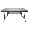 Juego de Comedor para Terraza Casanova Murano 6 Sillas Gris