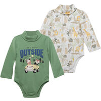 Pack 2 Body Manga Larga Chess Baby Blanco, Crudo