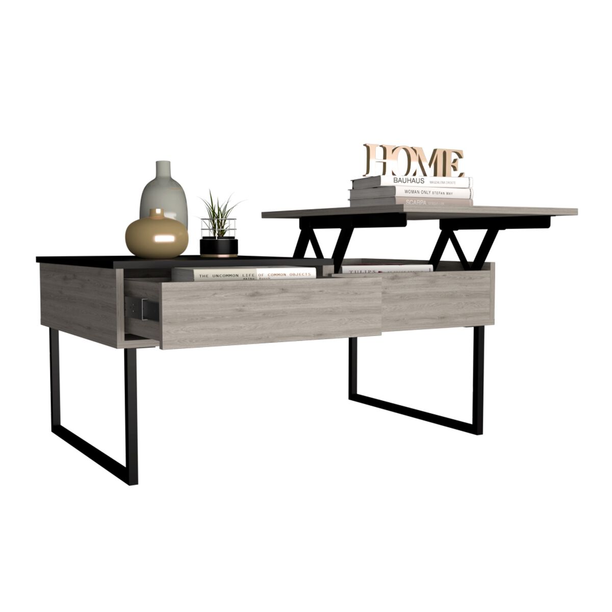 Mesa de Centro TuHome 5G-4 Ceniza/Wengue