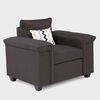 Juegos de Living Mons Sicilia Sofá 3 Cuerpos + Dos Sillones 1 Cuerpo Chocolate