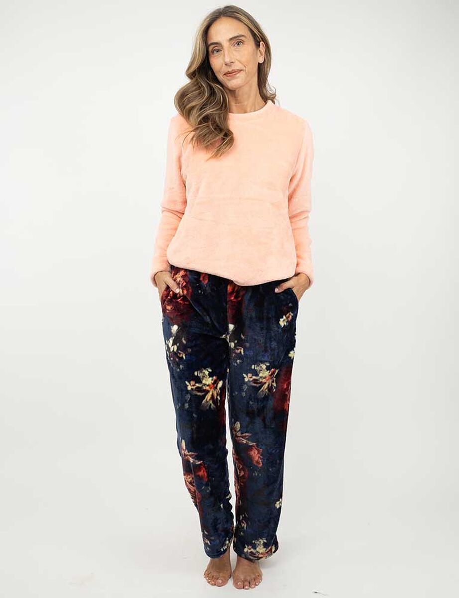 Pijama de Polar Mujer Portman Club