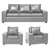 Juego de Living Innovamuebles Kahlo Sofá 3 Cuerpos + Dos Sillones 1 Cuerpo Gris