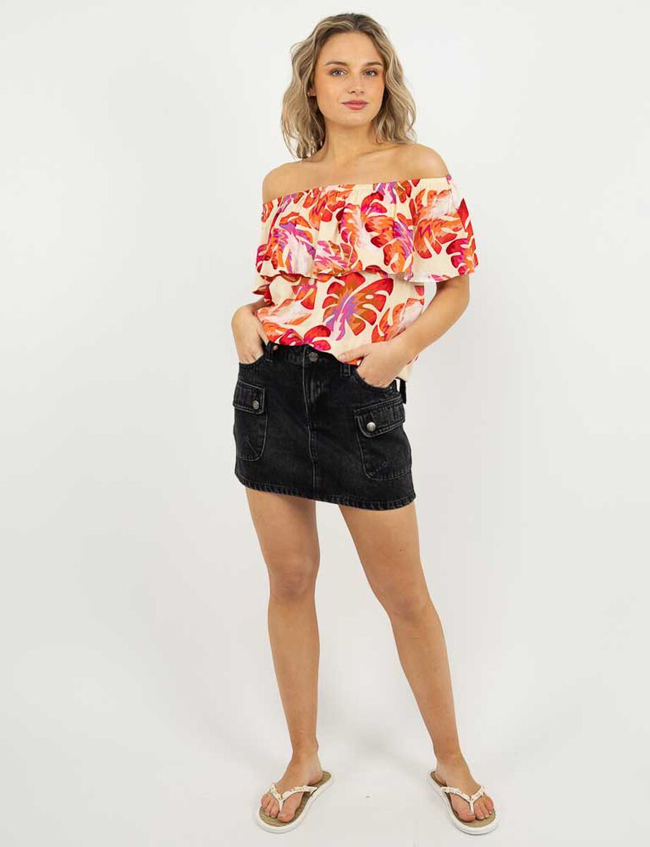 Falda Mini Denim Mujer Icono