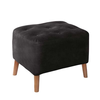 Pouf Latam Home Lyon Cuero Kentucky Negro