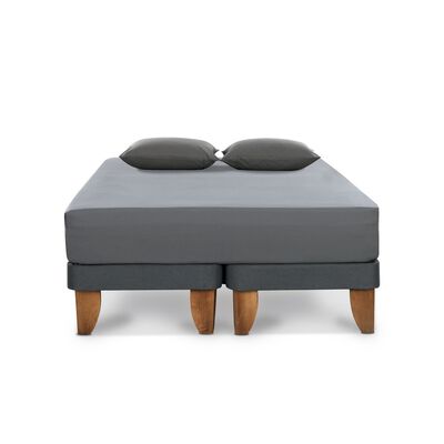 Imagen 2 del producto Set Sabanas CIC 144 Hilos 2 Plazas Gris