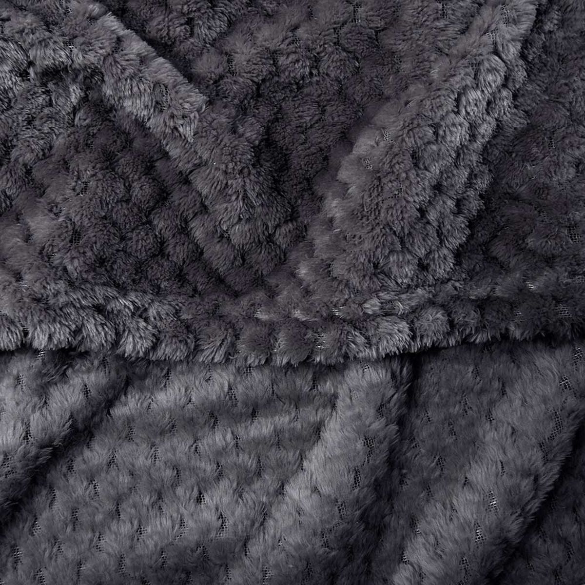 Manta de Poli&eacute;ster Mashini 127 x 152 Liso Marengo