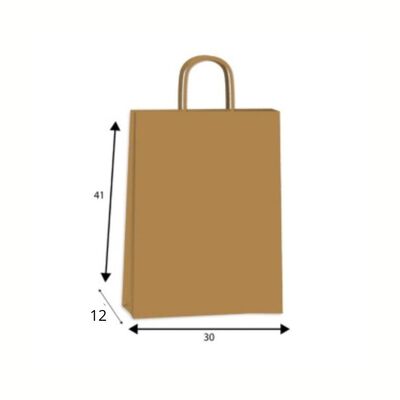 Imagen 2 del producto Bolsa Kraft De Gaune Asa Marrón 50 Unidades