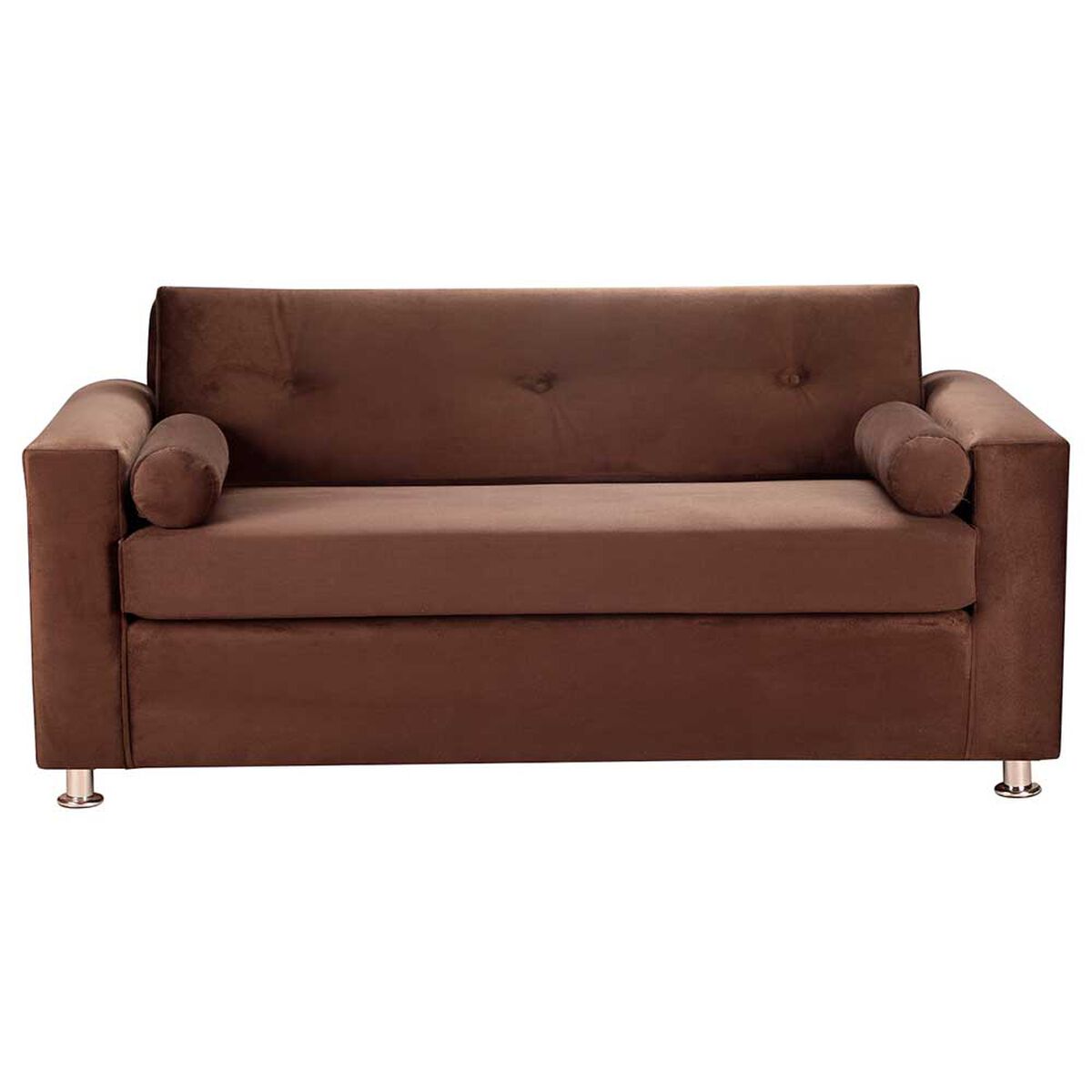 Sof&aacute; Bodevir Vivo Felpa 12 3 Cuerpos Chocolate&nbsp;