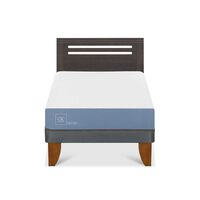 Cama Europea CIC Base Normal 1,5 Plazas Excellence + Respaldo Munich