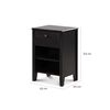 Velador CIC Torino 1 Cajón Negro