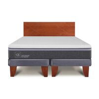 Cama Europea CIC Base Dividida 2 Plazas Ortopedic Advance + Respaldo New Villarrica