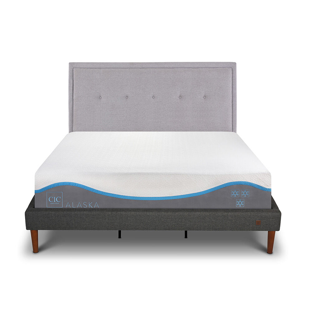 Cama Europea CIC King Alaska + Respaldo