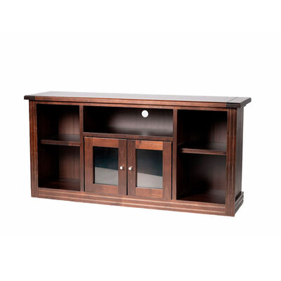 Rack TV Muebles Hema Berlin Hasta 50" Chocolate Vidrio