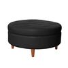 Pouf Latam Home Paris PU Negro